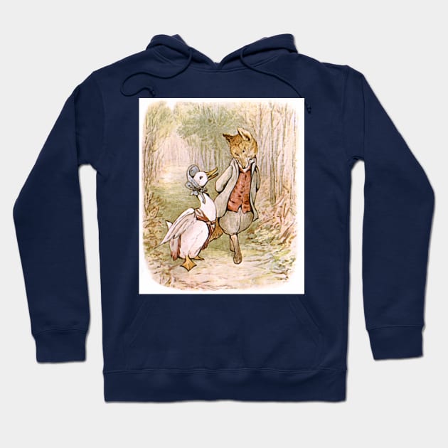 Jemimah Puddleduck and the Gentleman - Beatrix Potter Hoodie by forgottenbeauty